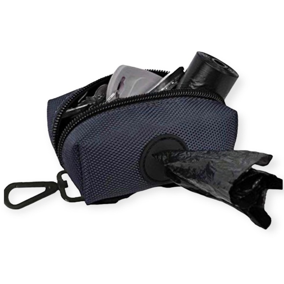 Dog Poop Bag Holder Leash Attachment Blue - Picture 3 of 5